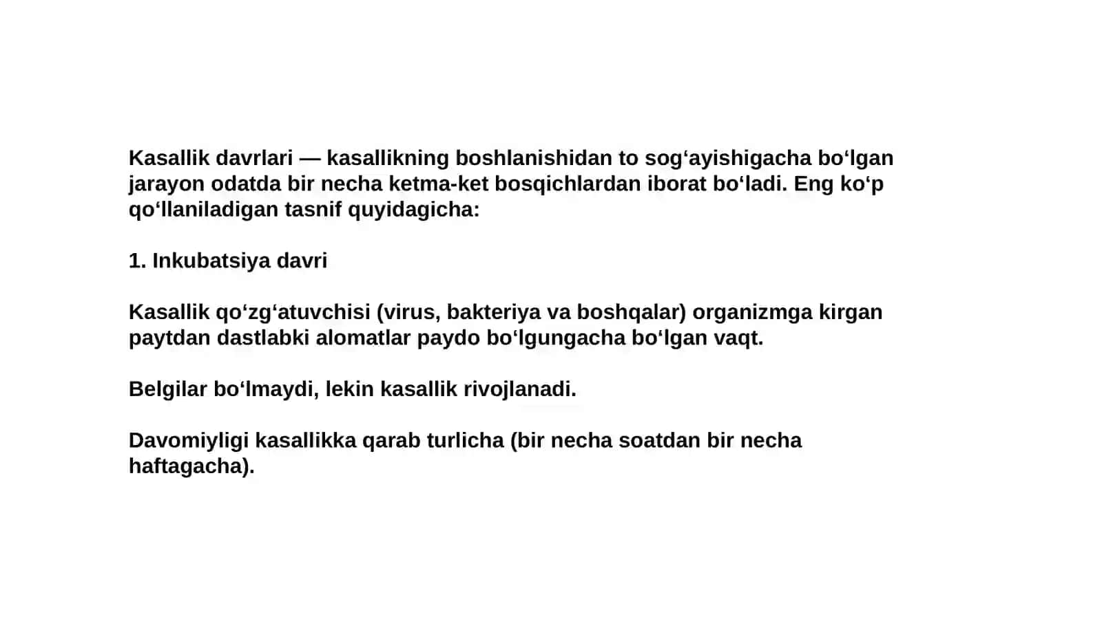 Kasallik davrlari 2