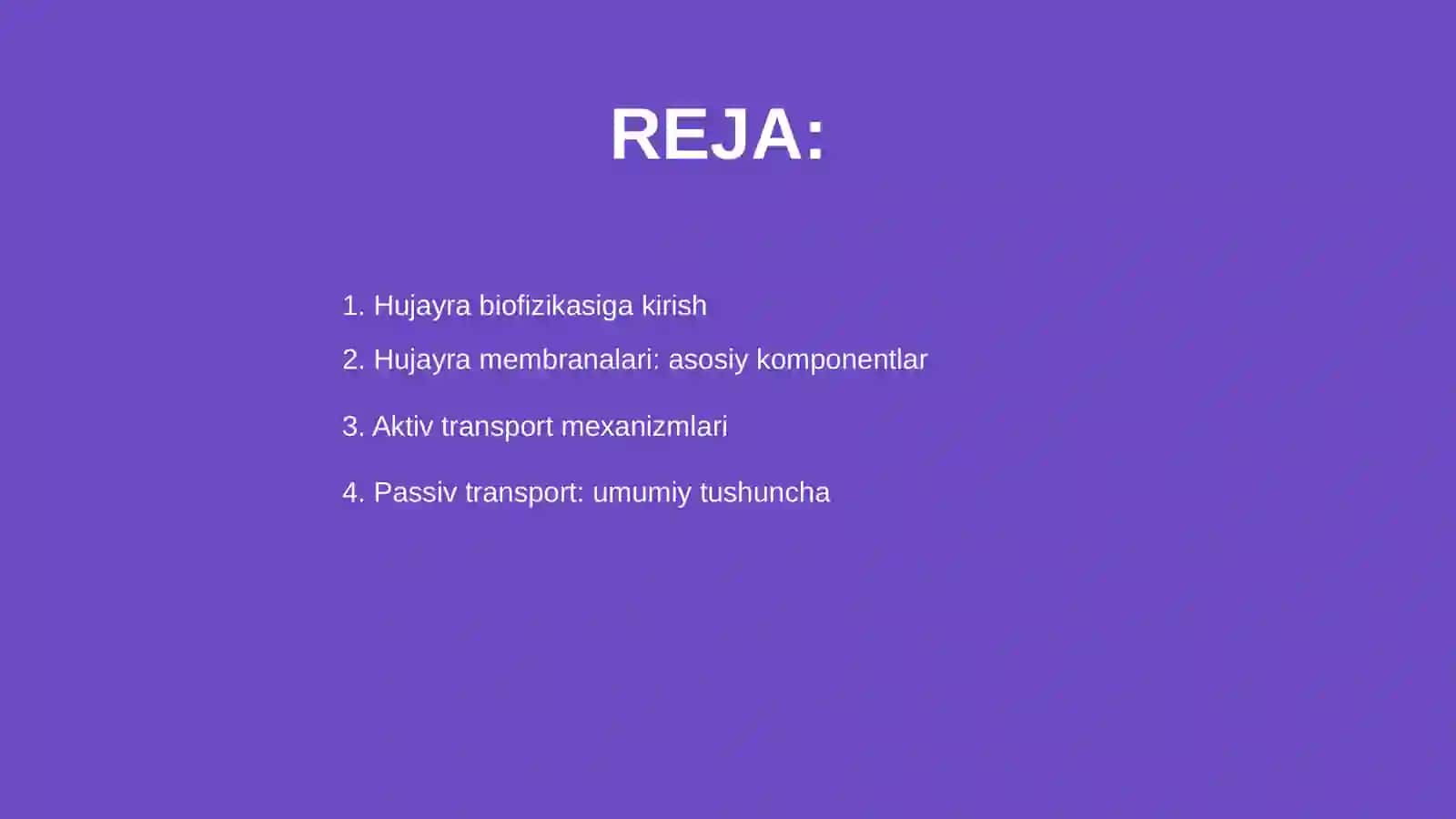 Hujayra biofizikasi 2