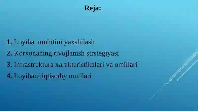 Loyiha muhiti 2