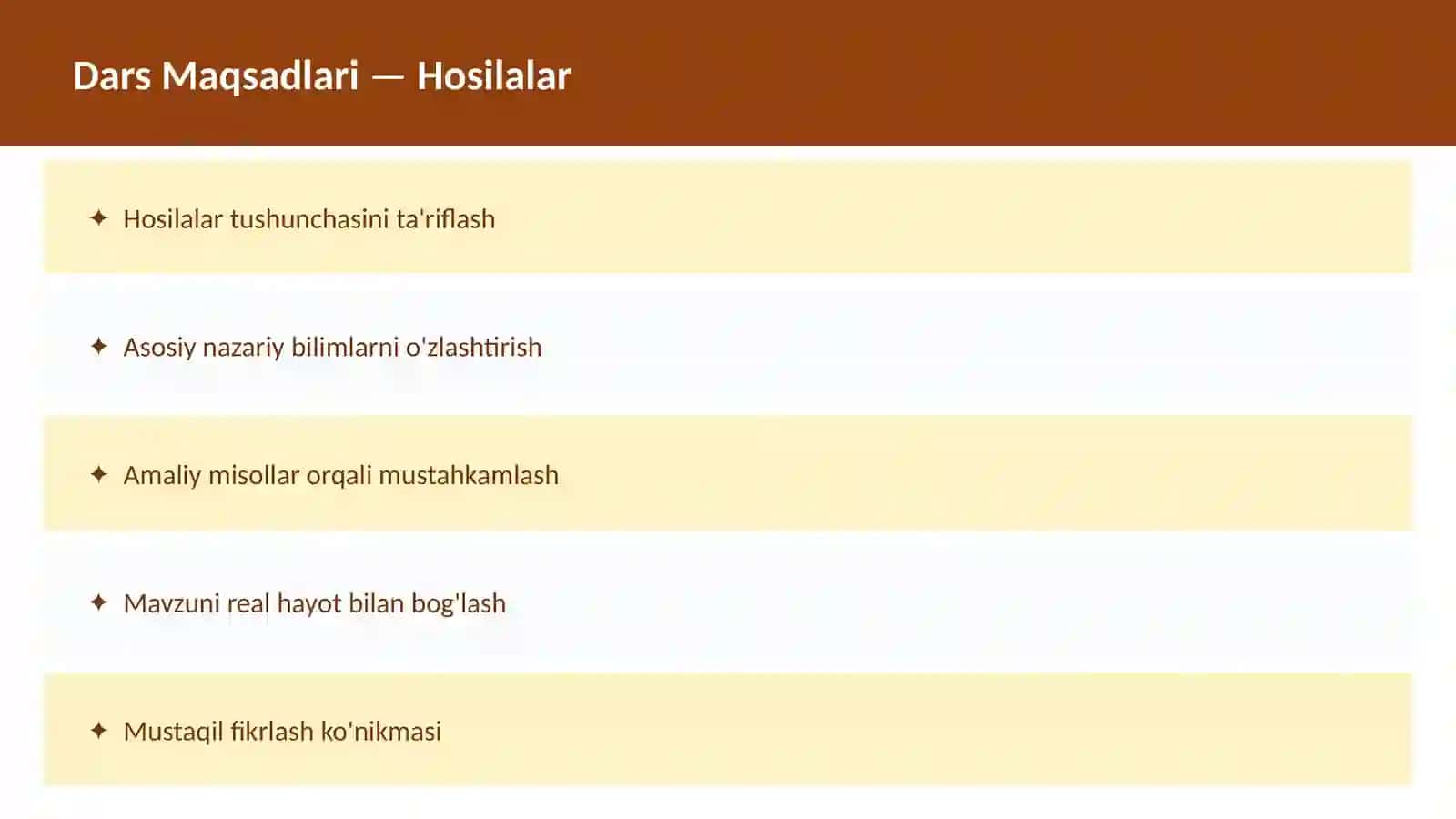 MATEMATIKA O'qituvchilar va talabalar uchun dars ishlanma 2