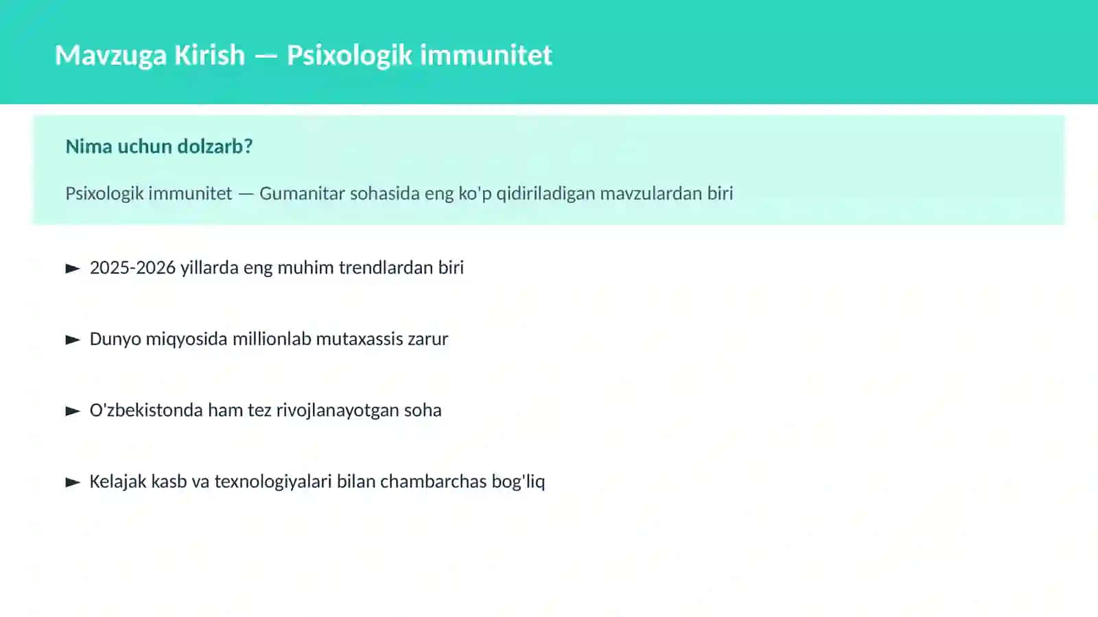 Psixologik immunitet 2