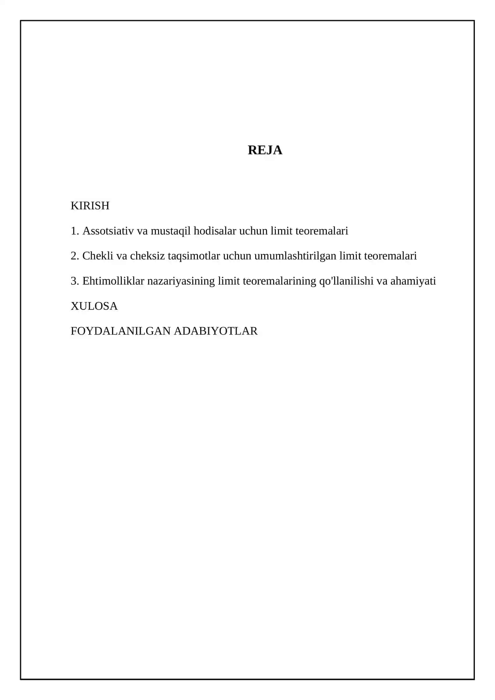 Ehtimolliklar nazariyasining limit teoremalari 2