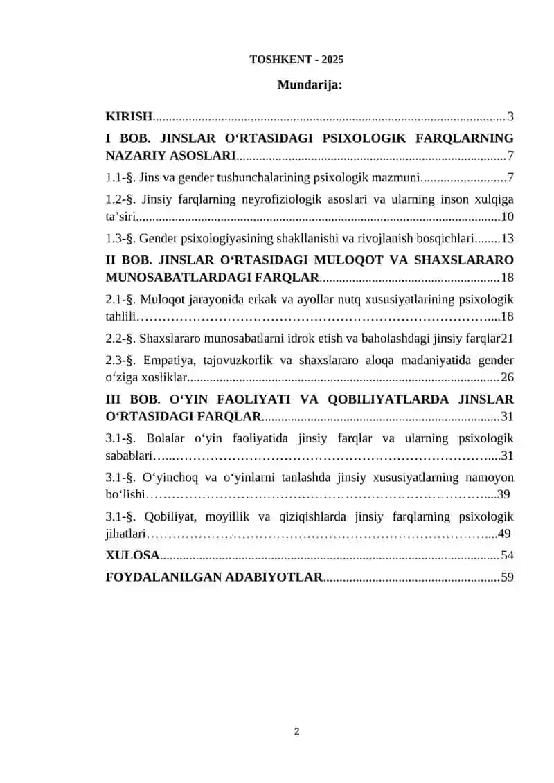 Jinslar O‘rtasidagi Psixologik Farqlar 2