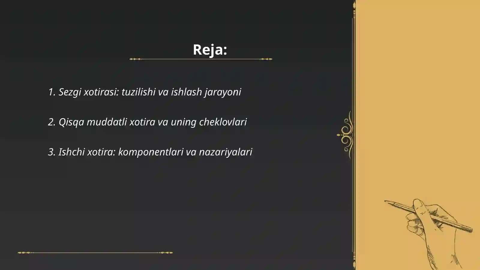 Sezgi xotirasi 2