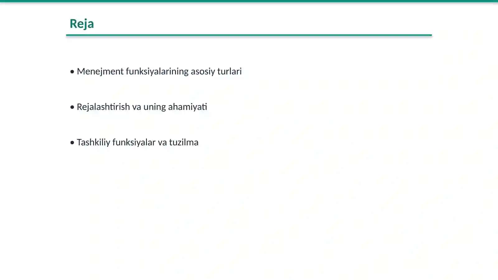 Menejment funksiyalari tizimi va ularning o‘zaro bog‘liqligi 2