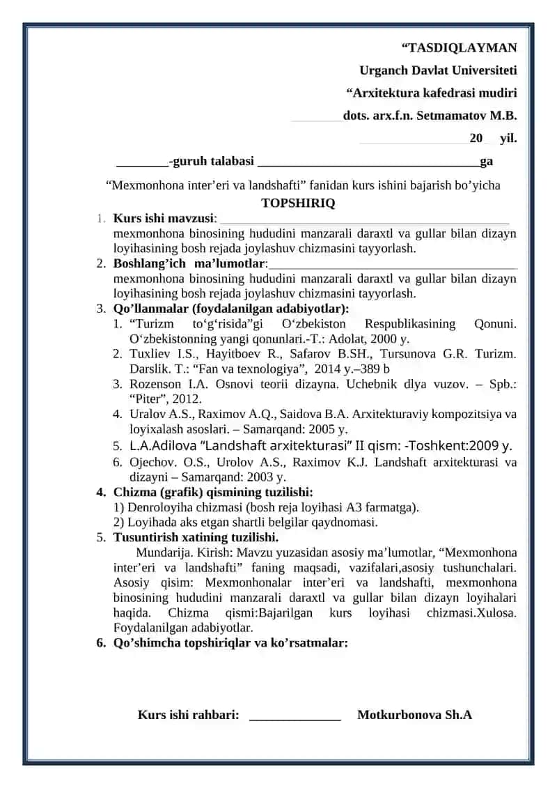 Mehmonxona Inter'er va Landshafti 2