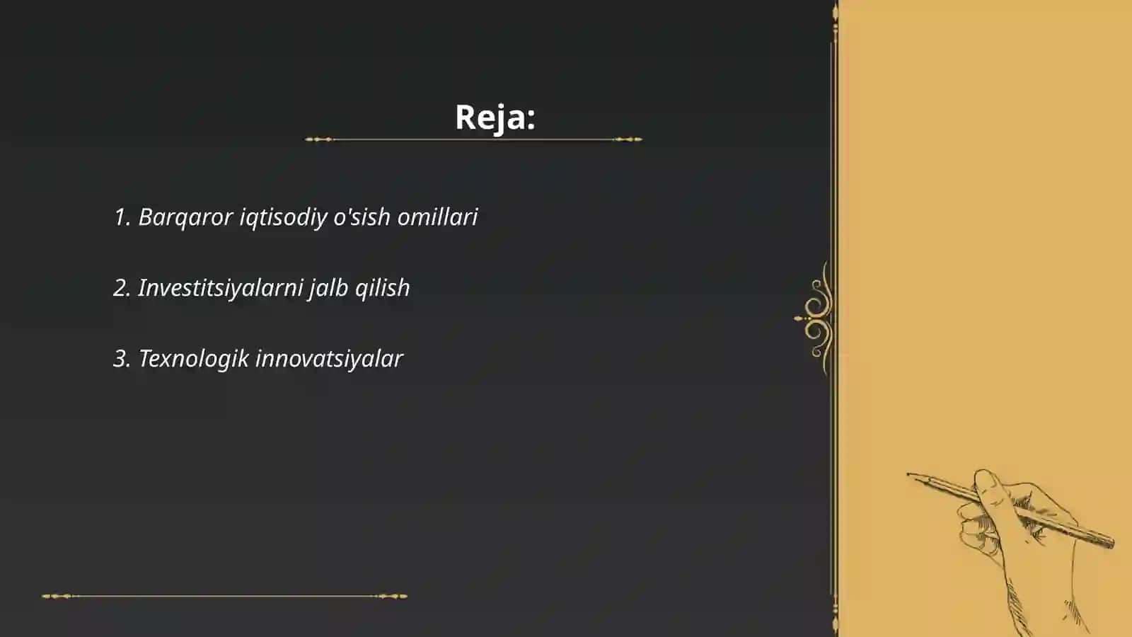 Barqaror iqtisodiy o'sish omillari 2