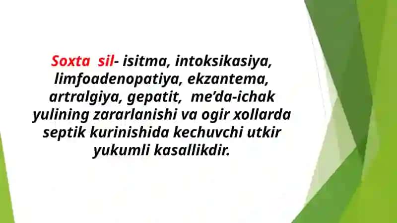 SOXTA SIL (Psevdotuberkulyoz) etiologiyasi, patogenezi va davolash 2