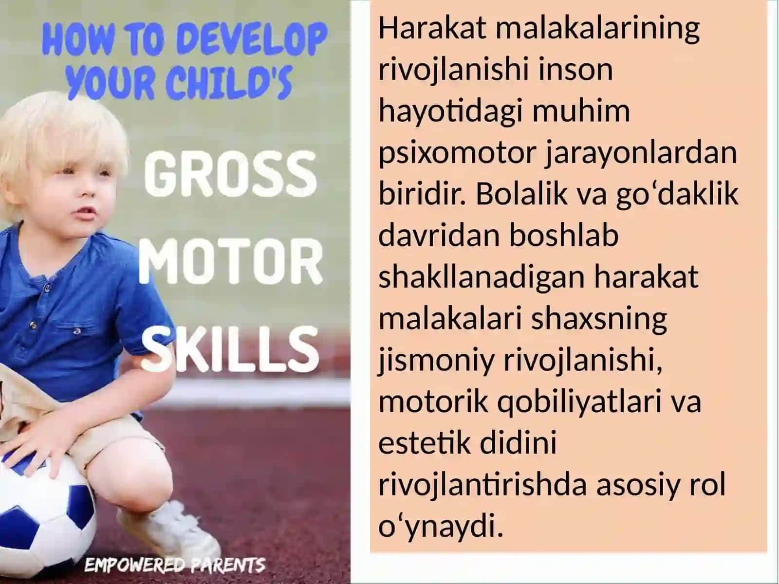 HARAKAT MALAKALARINING RIVOJLANISHI 2