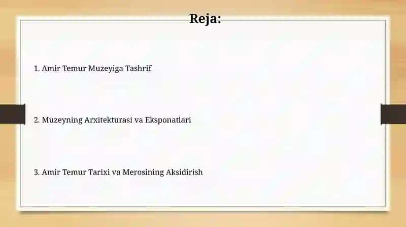 Amir Temur Muzeyiga Tashrif 2