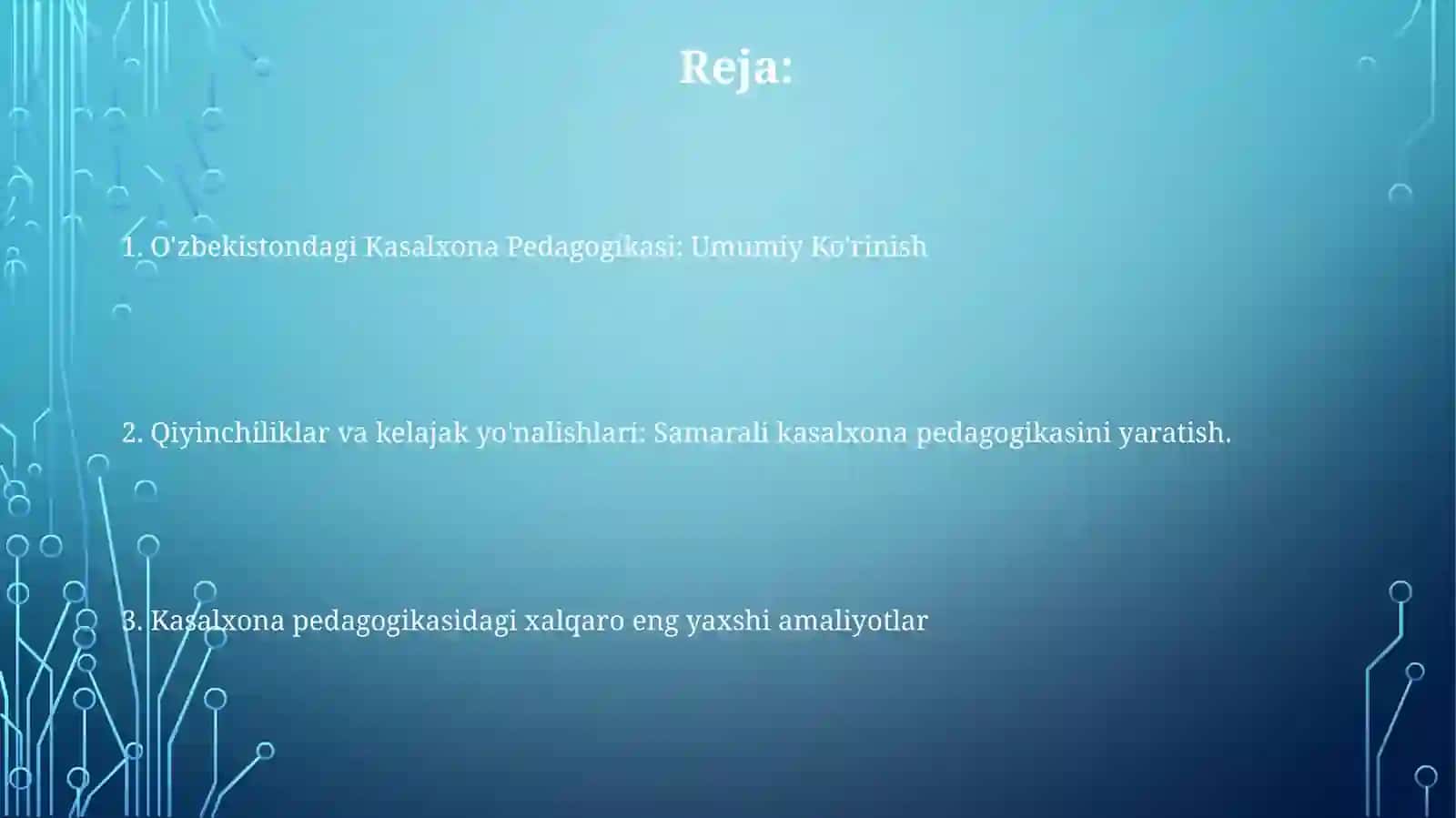 Kasalxona Pedagogikasi 2