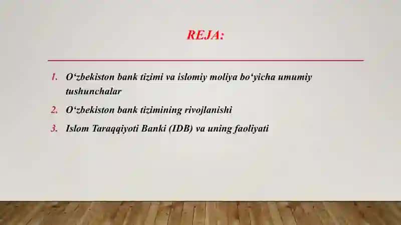 O'zbekiston va Islom taraqqiyoti bank 2