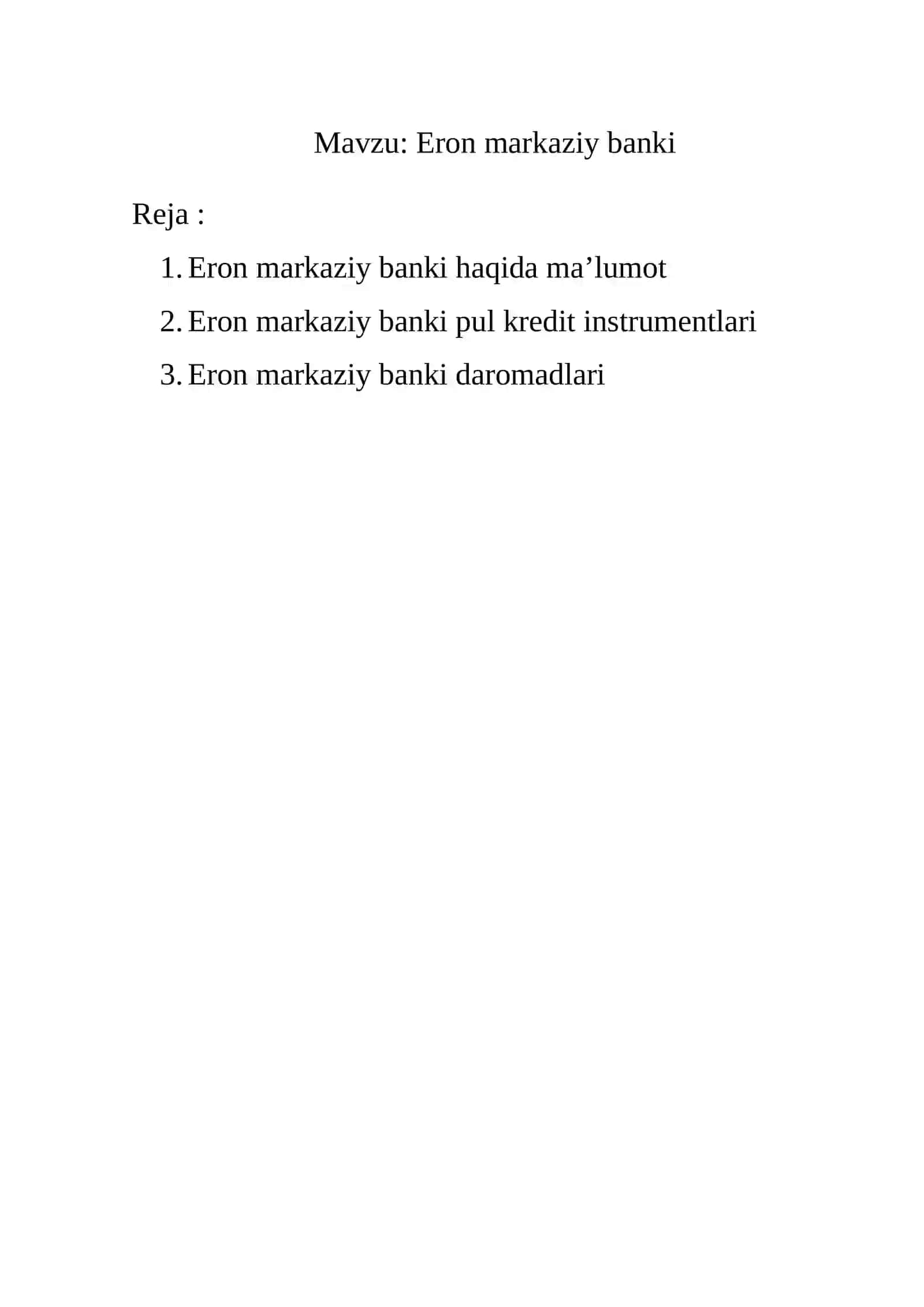 Eron markaziy banki 2