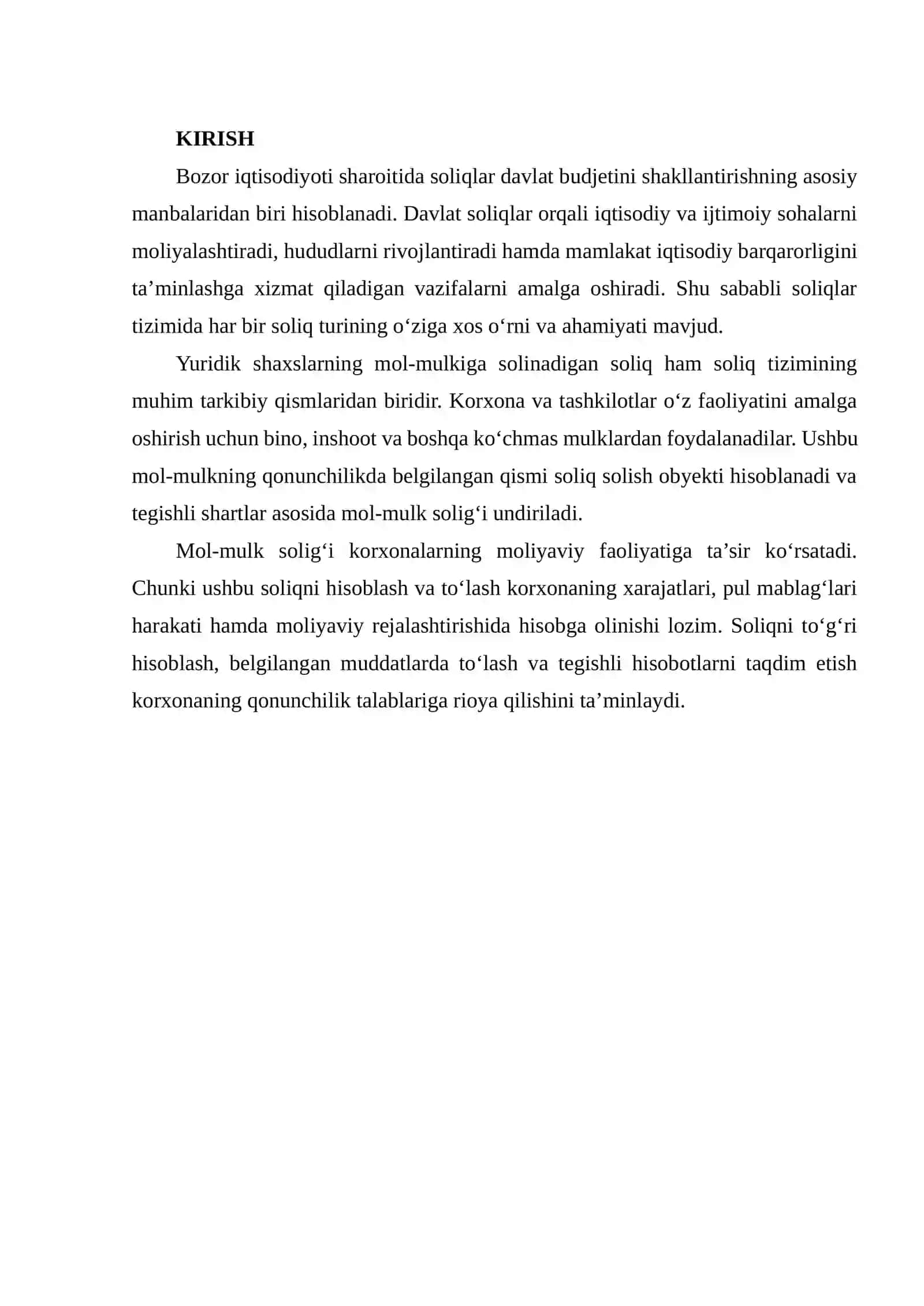 MOL-MULK SOLIG‘I 2