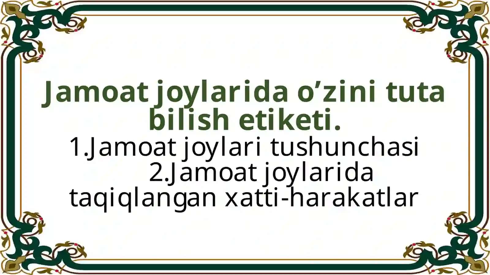 Muhabbatning Etiket fanidantaqdimoti 2
