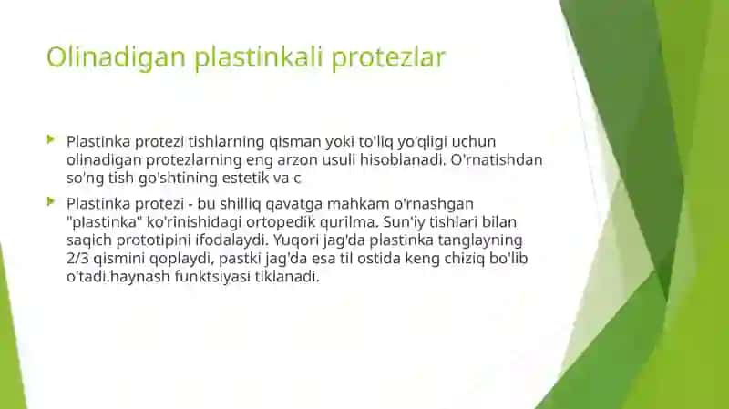 Plastinka protеzlar 2