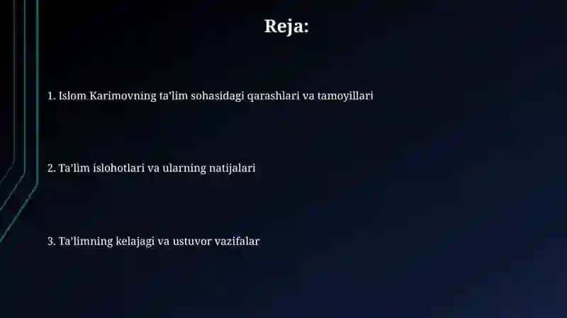 I.A. Karimovning ta'lim sohasidagi qarashlari va g'oyalari 2