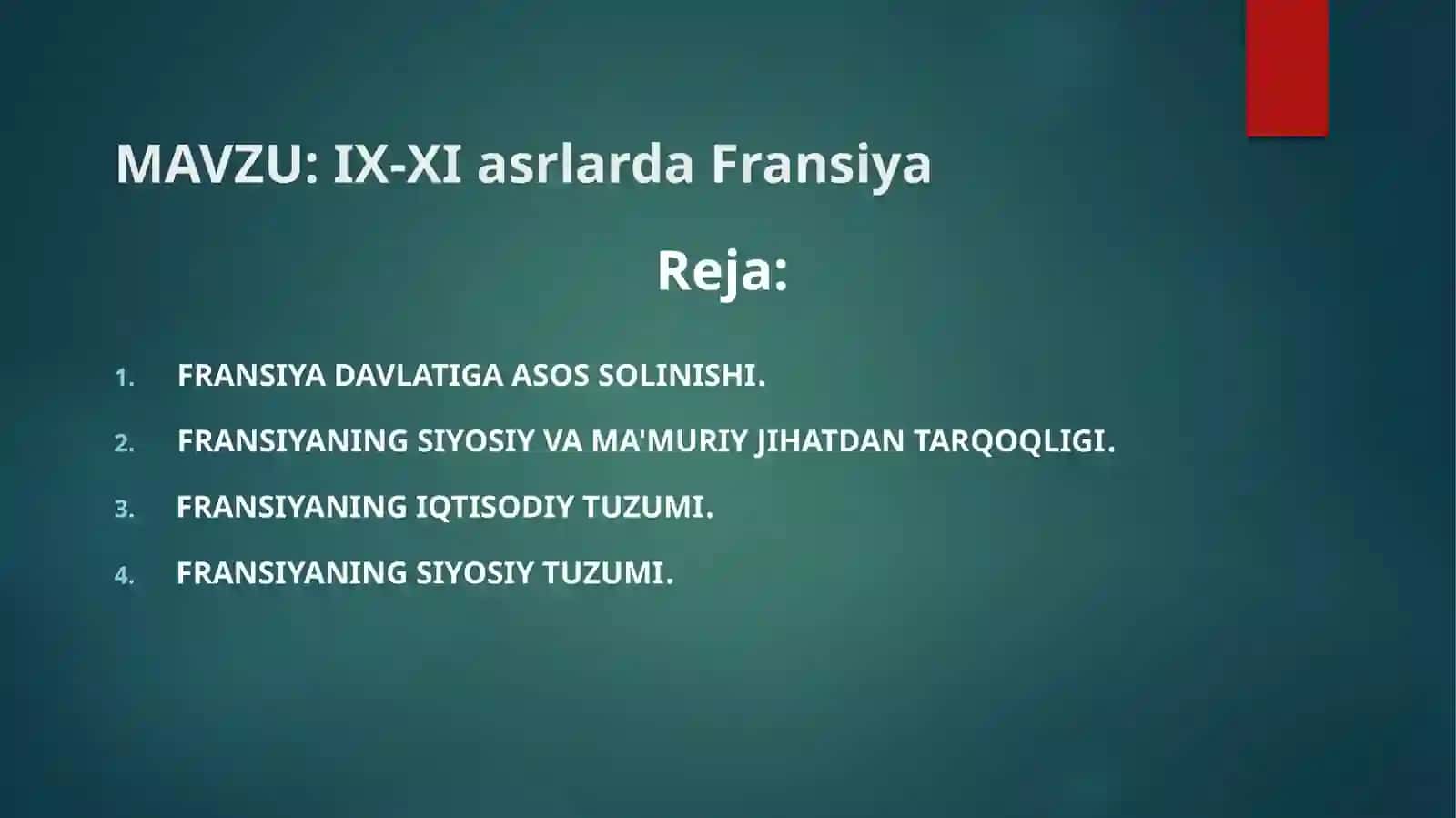 IX-XI asrlarda Fransiya 2