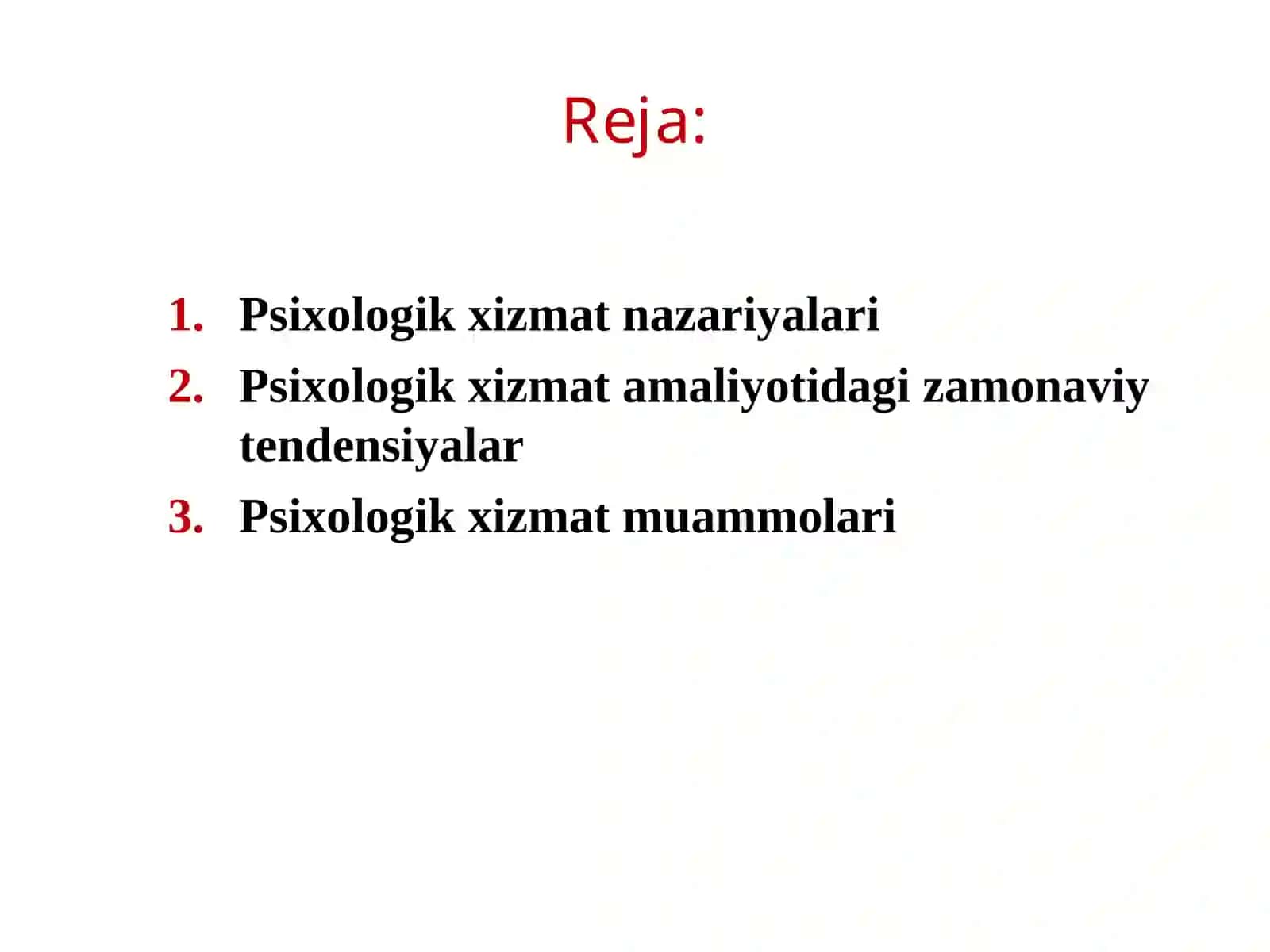 Psixologik xizmat muammolari 2