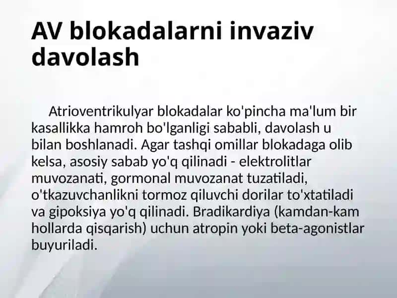 Atrioventrikulyar blokadalar 2