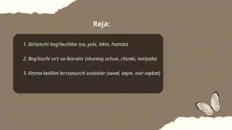 Badiiy matn qismlarini bogʻlovchi vositalar 2
