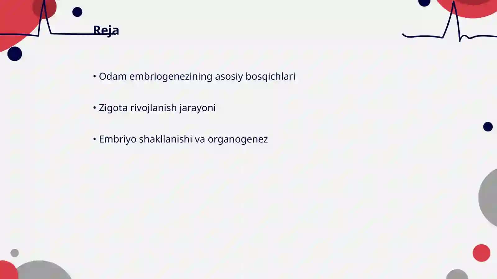 Odаm embriogenezining qaltis davrlari 2