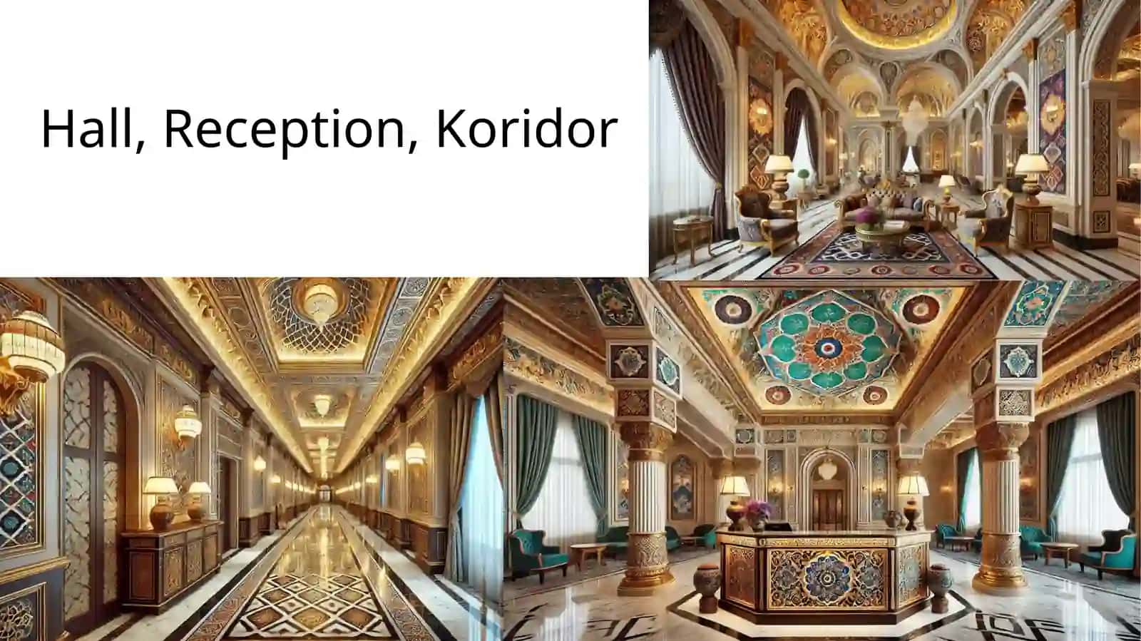Barokko uslubidagi Mehmonxona ichki ko’rinishi 2