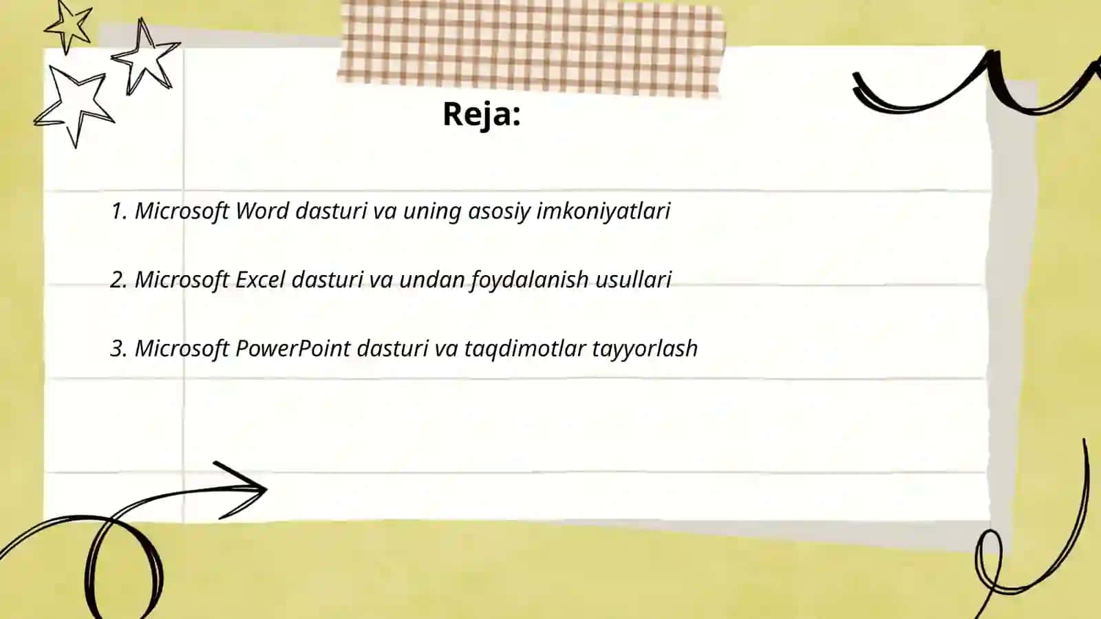 Microsoft Word dasturi va uning asosiy imkoniyatlari 2