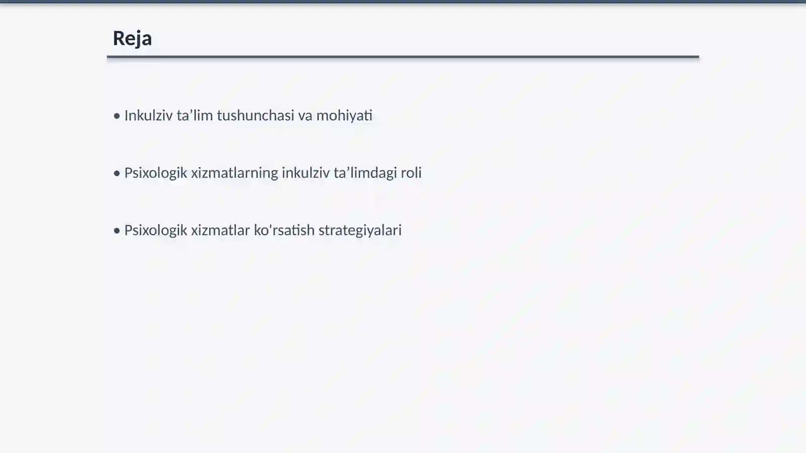 Inkulziv ta’lim sharoitida psixologik xizmat 2