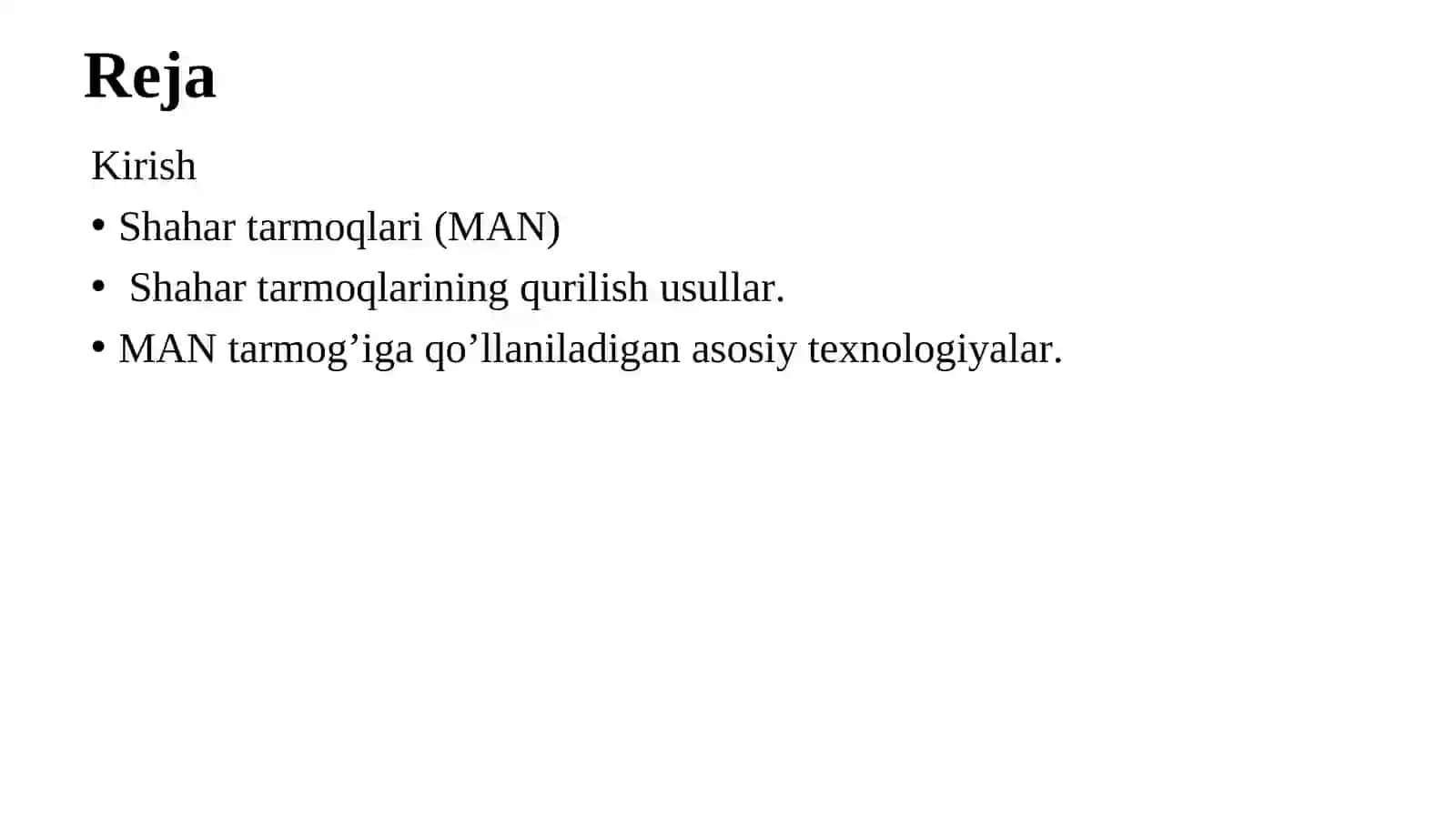 MAN tarmoqlari 2