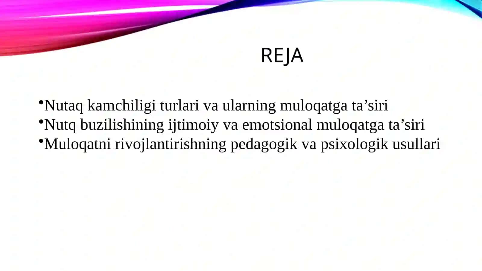 NUTQDA KAMCHILIGI BO’LGAN BOLALARNI MULOQAT XUSUSIYATLARI 2
