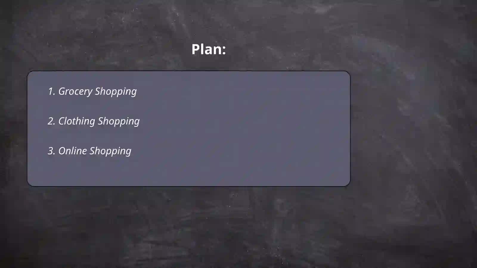Daily shopping 2