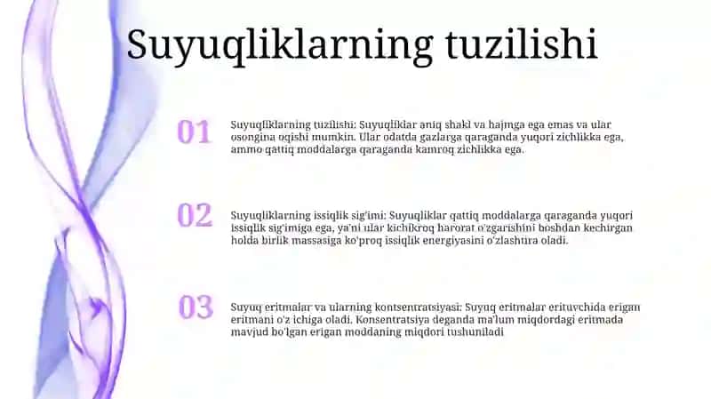Suyuqlikning Tuzilishi Va Xossalari 2
