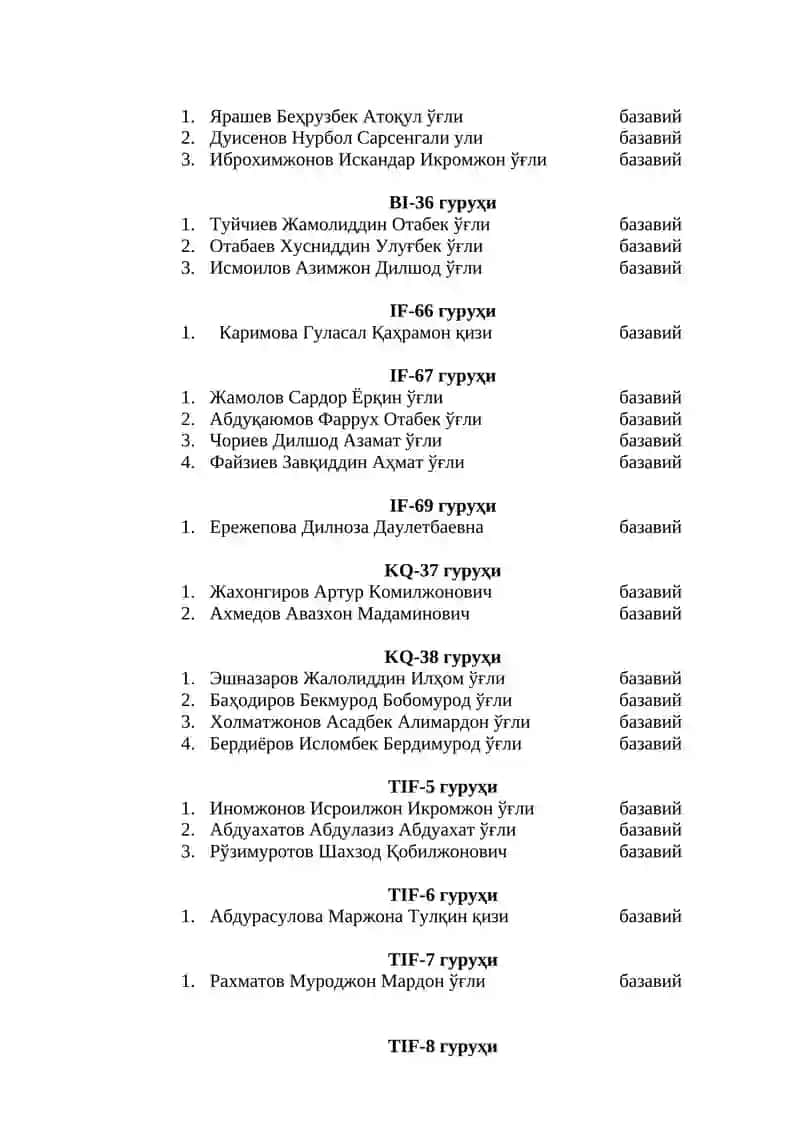 Стипендия тайинлаш ҳақида 2