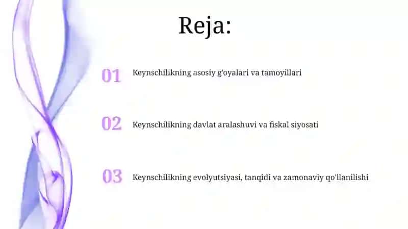 Kenisning iqtisodiy ta'limoti 2