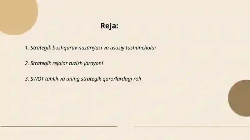 Strategik boshqaruv 2