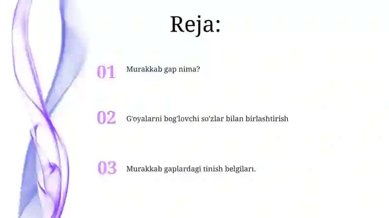 Murakkab gaplar 2