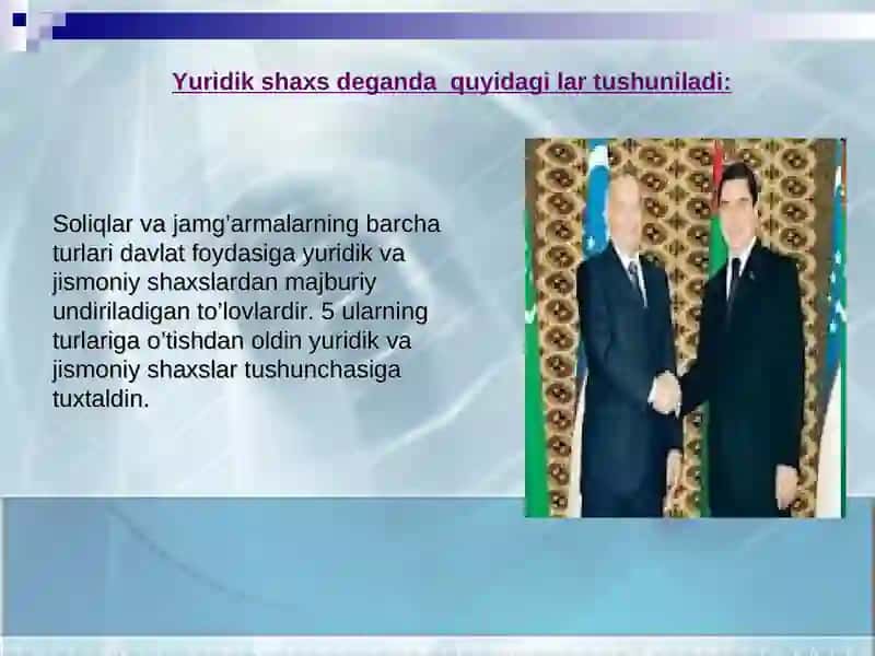 Soliqlar hisobi 2