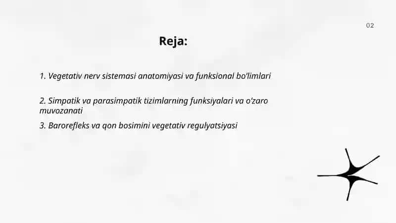 Vegetativ nerv sistemasi faoliyatini oʼrganish 2