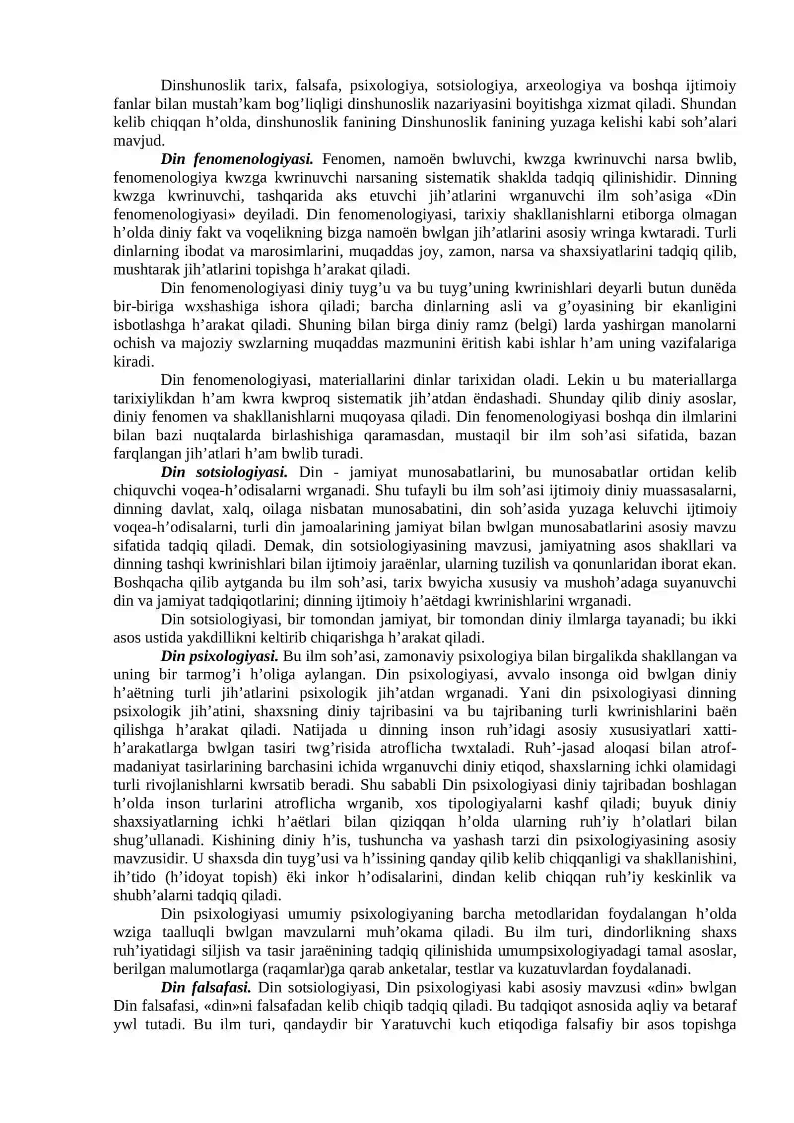 Dinshunoslik 2