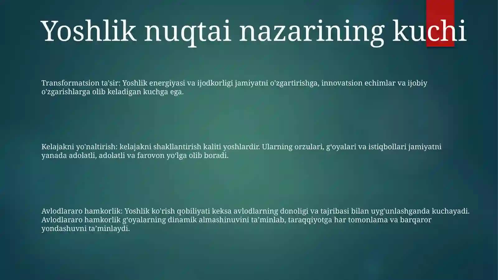 Kelajak Yoshlar Qolida 2