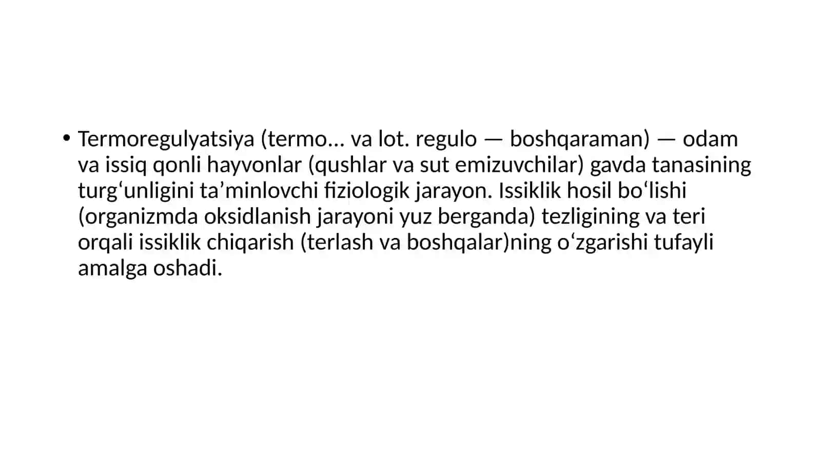 3 Mavzu: Moddalar va energiya almashinuvi. Yakuniy 2