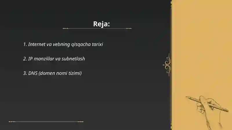 Internet va veb texnologiyalarining asosiy tushunchalari 2