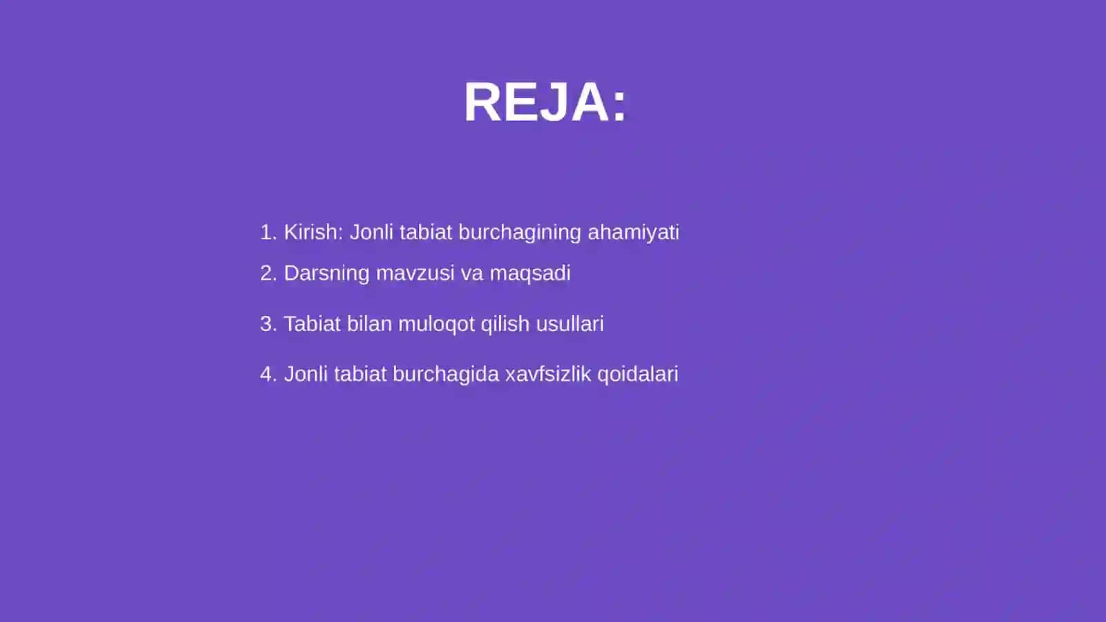 Tabiat bilan muloqot darsi 2