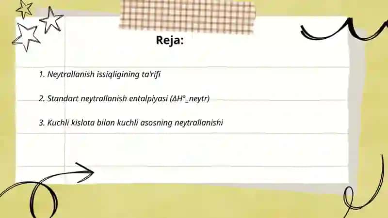Neytrallanish issiqligi 2