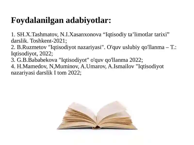 Talab va taklif nazariyasi 2