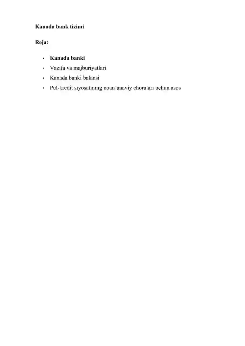 Kanada bank tizimi 2