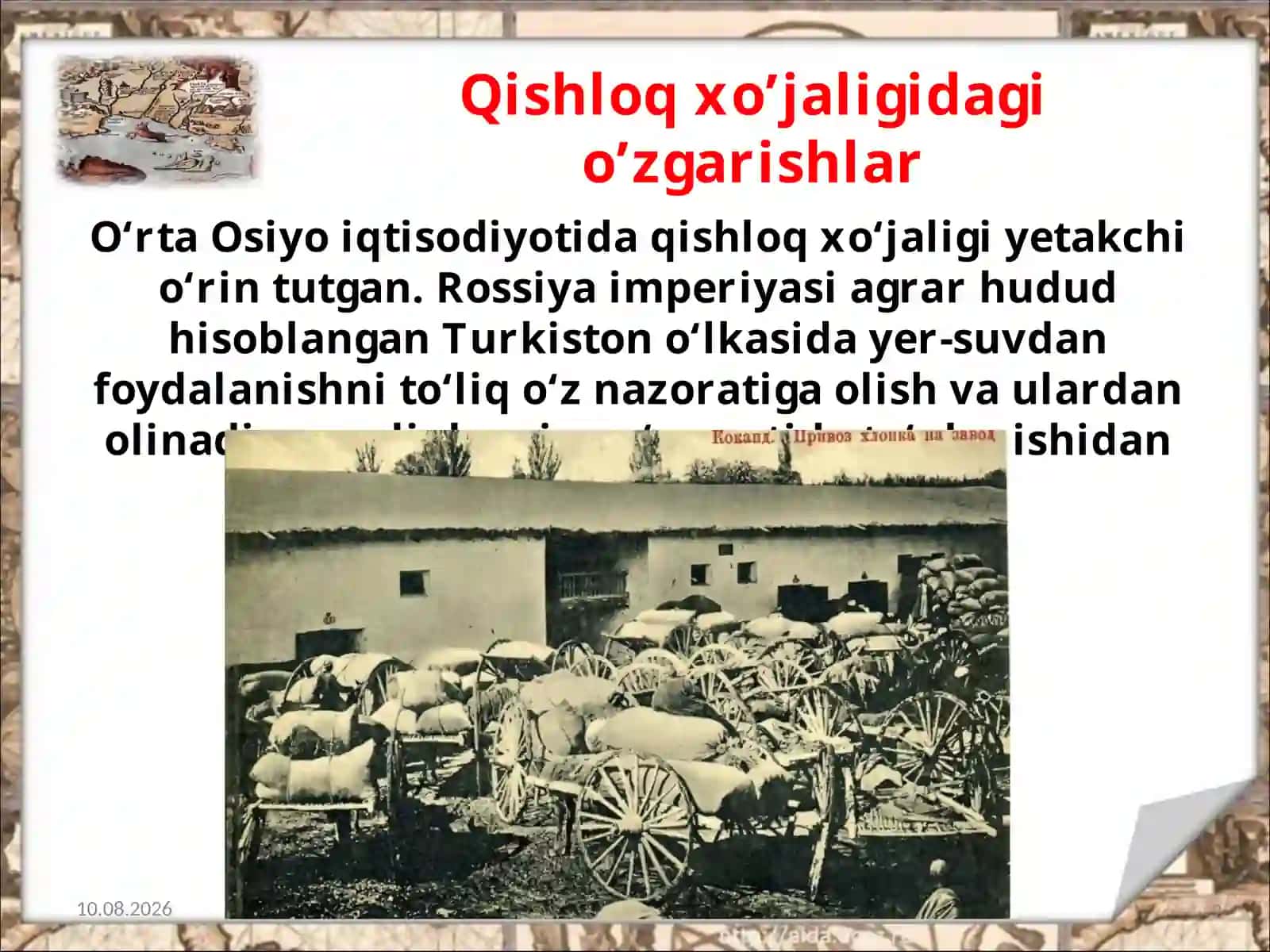 Turkiston o‘lkasida Rossiya imperiyasining yer-suv siyosati 2
