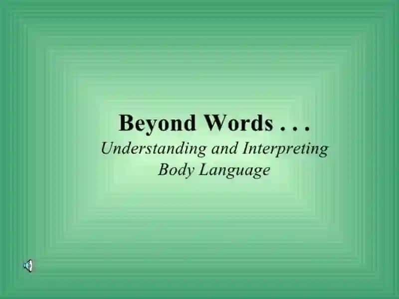 Theme of the lesson: understanding culture-interpreting body language. 2