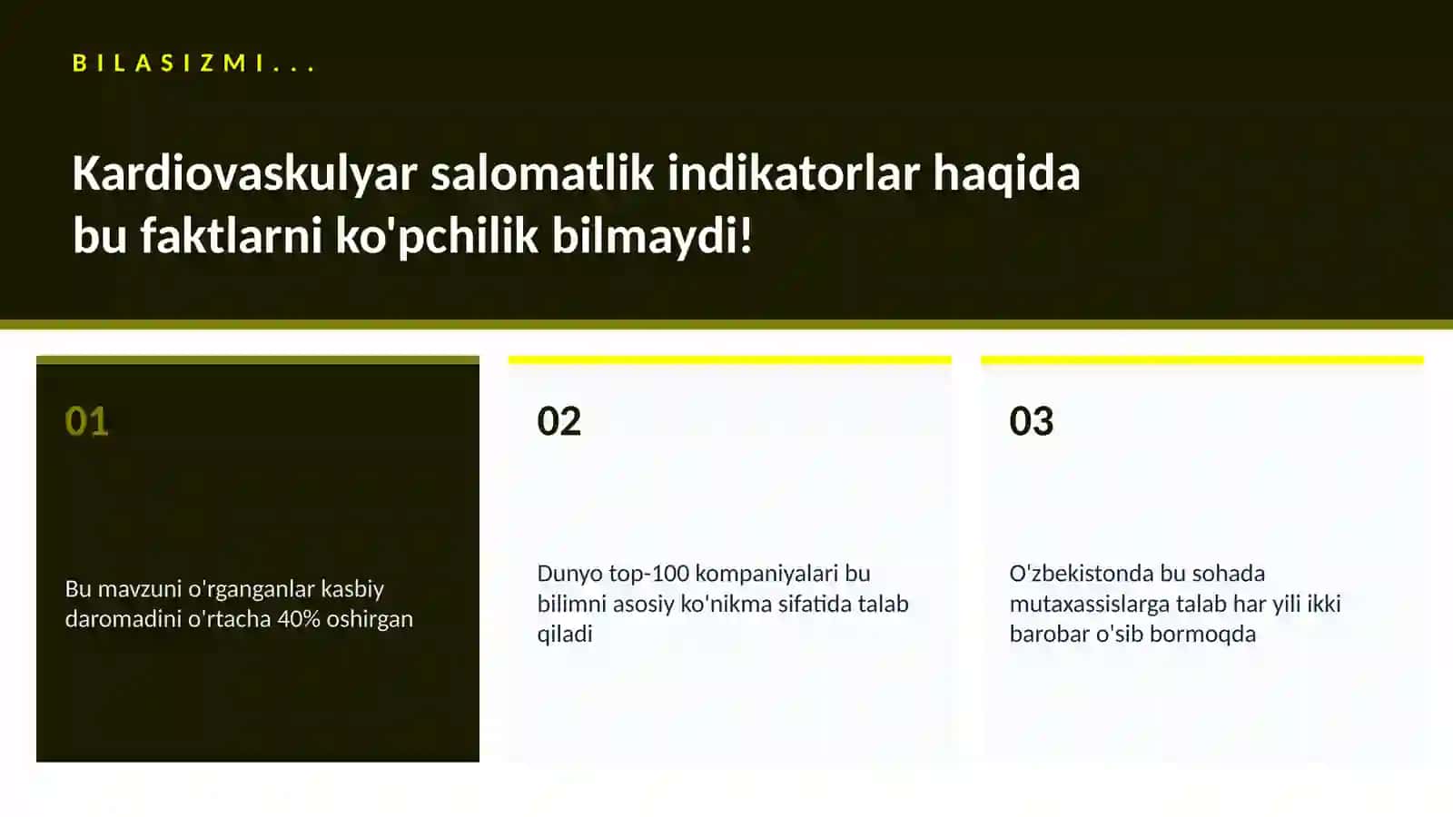 Kardiovaskulyar salomatlik indikatorlar 2